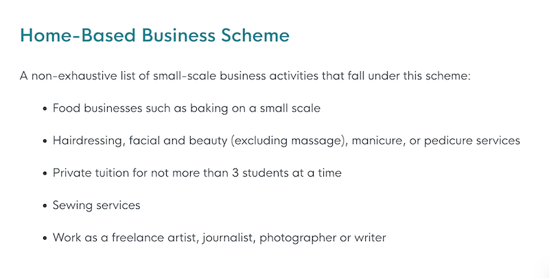 GoBusiness Home-Based Business Scheme